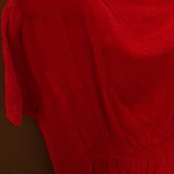 NWT Old Navy Linen Fit & Flare Dress - Orange - Picture 6 of 6